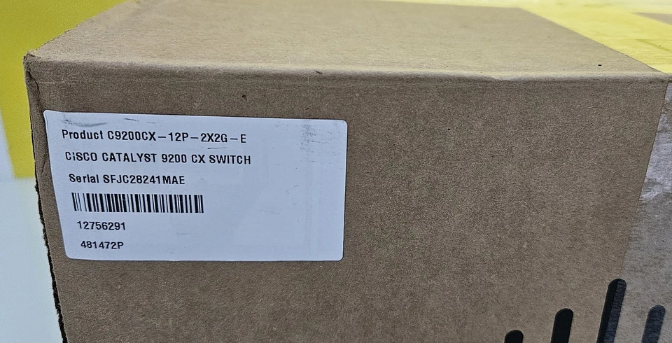 Cisco Catalyst C9200CX-12P-2X2G-E Switch PoE New 12P 2x 10G + 2x 1G fixed uplink - Image 3 of 4