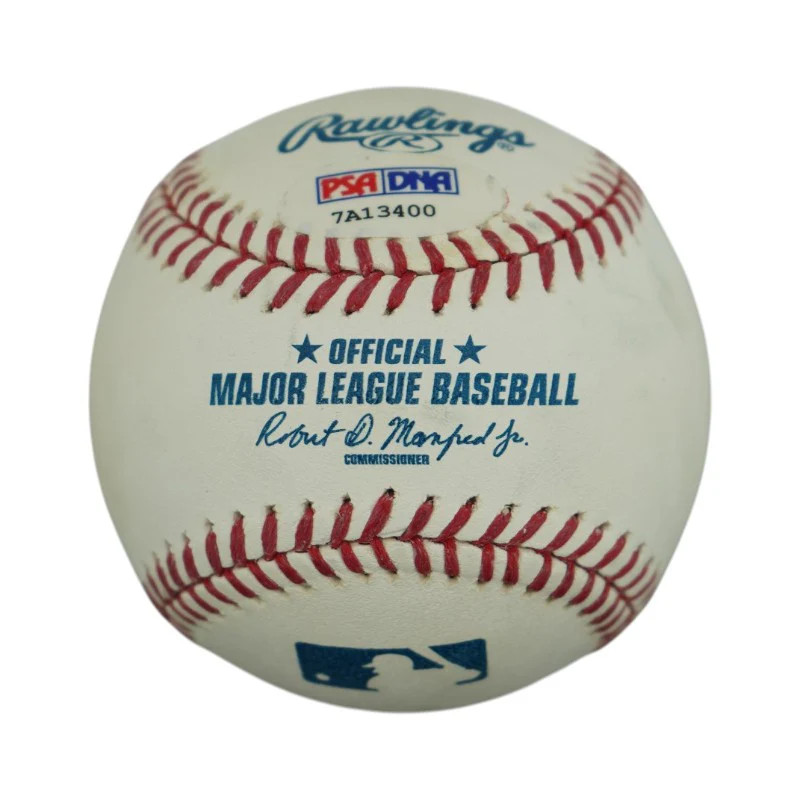 Clayton Kershaw Dodgers Autographed Inscribed No Hitter OMLB Baseball PSA Auth view 2