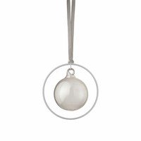 Blomus Kitai 4Er Set Weihnachtsschmuck Silber Smoke Shop Exclusive 67097
