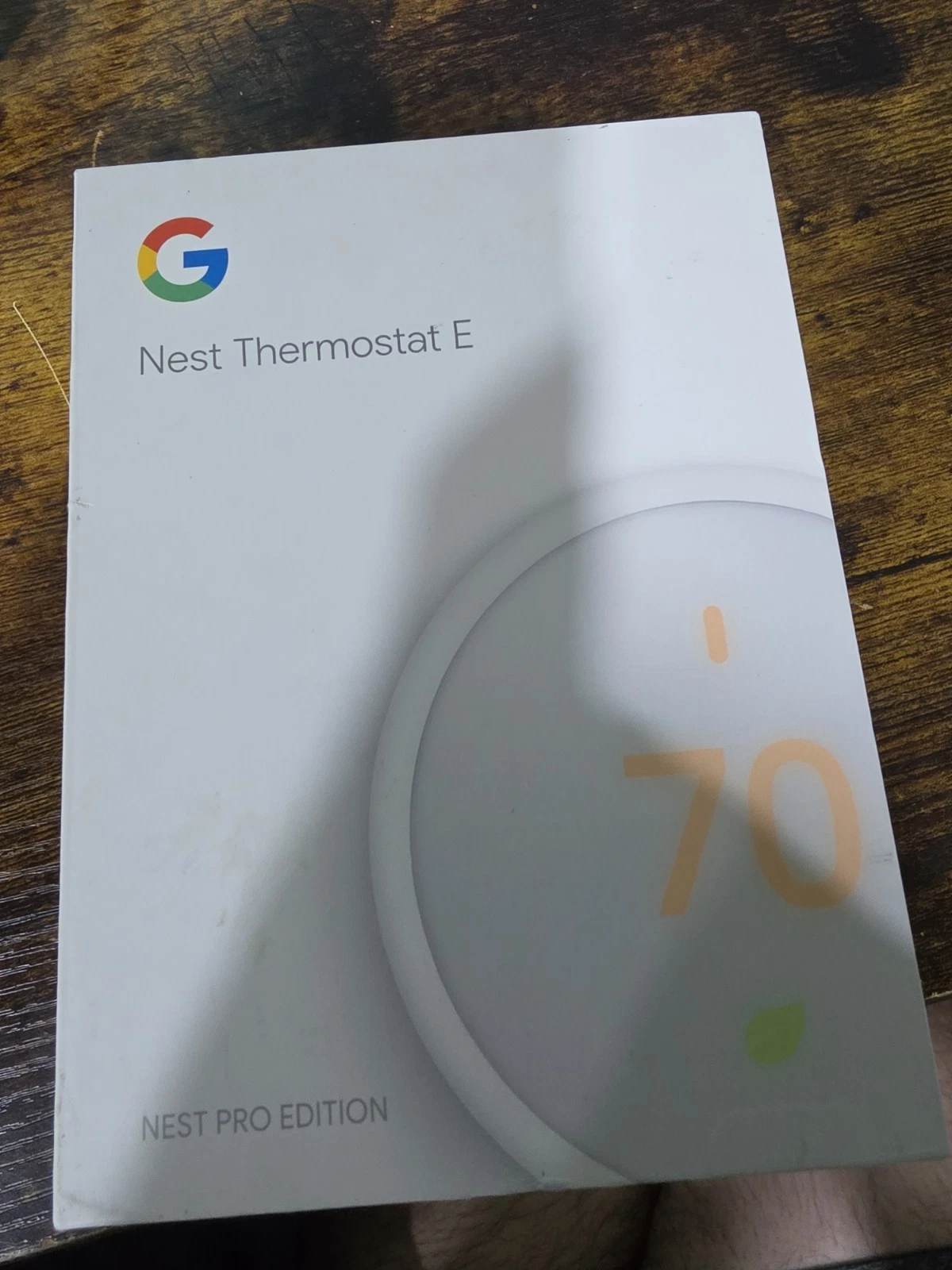 Google Nest Thermostat E Nest Pro Edition Smart Wi-Fi White T4001ES A0063 NEW