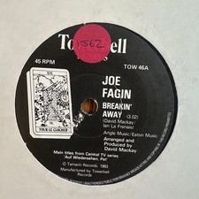 Joe Fagin &ndash; Breakin' Away 7" Single 1983 Towerbell Pop Soundtrack 45 RPM