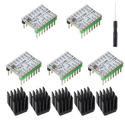 3X(MKS TMC2208 V2.0 Schrittmotortreiber, Extrem Leise/Geringe  für MKS9331