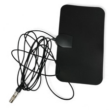 Indoor HDTV Flat Digital TV Antenna   Long Cable, 4K/HD Ready, Black
