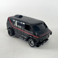 Tyco A-Team Van nero e rosso scala HO slot car vintage 1983