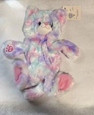 Build-A-Bear Plush Pastel Swirl Tie-Dye Kitty...