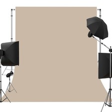 Beige Photography Backdrop for Photoshoot, Fabric, 5x7FT 5x7 FT,
