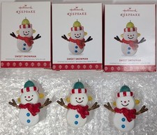 Sweet Snowman 2017 Hallmark Keepsake Ornament x1 by Matt Johnson