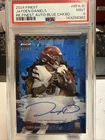 2024 Topps Finest Blue Checkerboard Jayden Daniels RC Auto /99 PSA 9