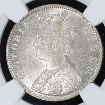 美品　美トーン　NGC-MS62 ヴィクトリア　イギリス領インド 1862（B） s-l400.jpg