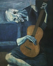 1903 The Old Blind Guitarist by Pablo Picasso ART Home Decor