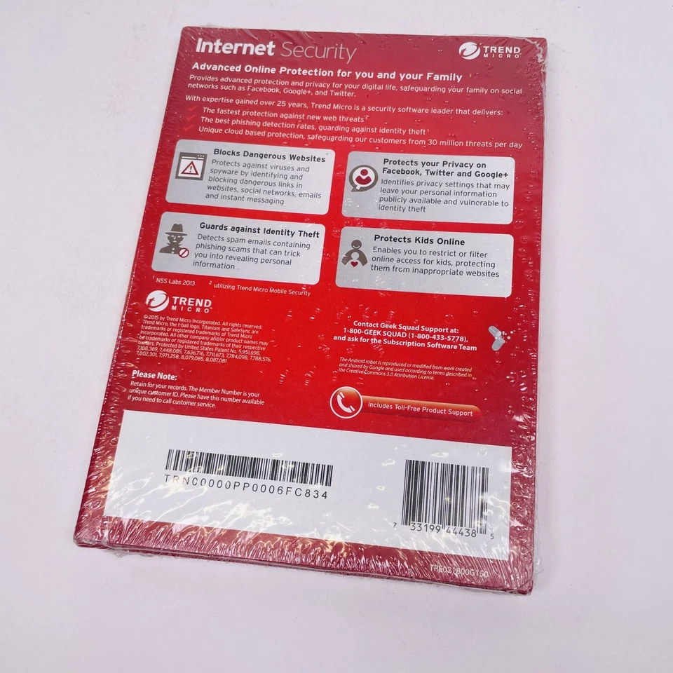 NEW Trend Micro Internet Security 3 Devices IOS MAC WINDOWS ANDROID Sealed - Image 2 of 3