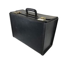 Vintage Black Catalog Case Lawyer Doctor Pilot Attache Document Brief Case