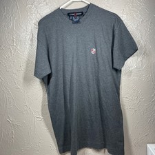 Escade Esport Mens Gray Short Sleeve Crew Neck Cotton Knit T-Shirt Sz Small