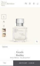 Maison Francis Kurkdjian Gentle Fluidity Silver Eau de Parfum 70ml New