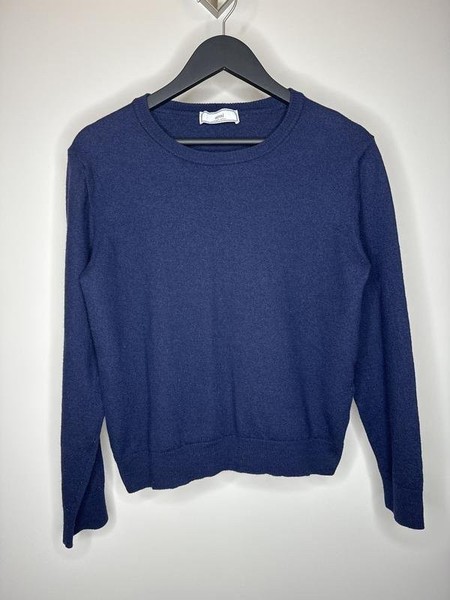 Women AMI Sweater Navy Wool 38