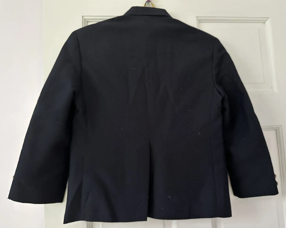 Rugged Bear boys size 8 navy blue blazer with Club Room tie - Image 3 of 4