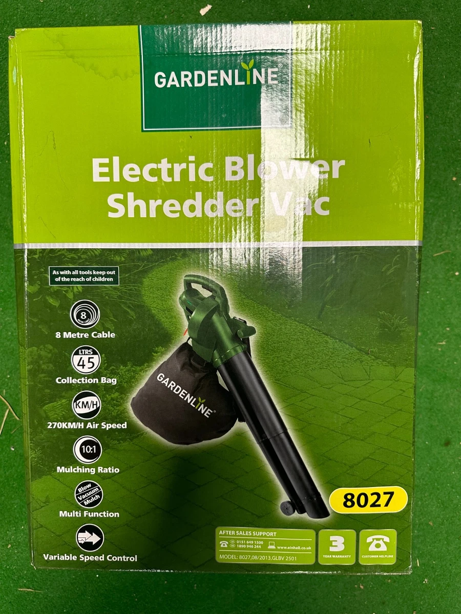 GARDENLINE ELECTRIC BLOWER SHREDDER VAC