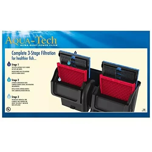 Aqua-Tech ML90740-00 Power Aquarium Filter 30 bis 60 Gallonen Aquarien - Bild 6 von 6