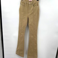 Revive Size 28 Venus Flare Bootcut Pants High Waist Made in USA Beige Khaki Tan