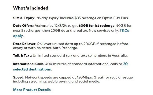OPTUS $12 Prepaid Value at $10 and $35 value at $19.99 - Prepaid SIM Card - Picture 12 of 12