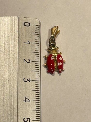 Bijoux Pendentif en Plaqué Or en Forme de Coccinelle - Attache à Restaurer(11-3) - Imagen 3 de 3