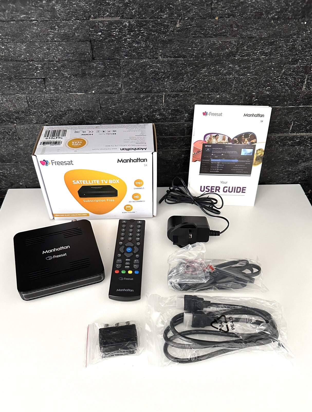 Manhattan SX Satellite TV Box Freesat HD Set Top - Boxed and mint | eBay
