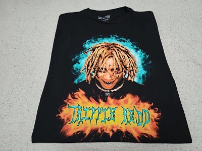 Tripple Redd Mystic Portrait Midnight Black Mumble Rap T-Shirt SZ XL 