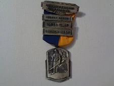 Rifle shooting Award Badge Medal, 1971, Shawnee Rangers, New Paris, PA, Bench 50