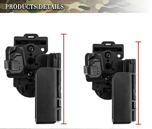 Quick Carry Tactical Holster Right Hand Draw Holster For Glock 17 19 22 34 - Picture 6 of 9