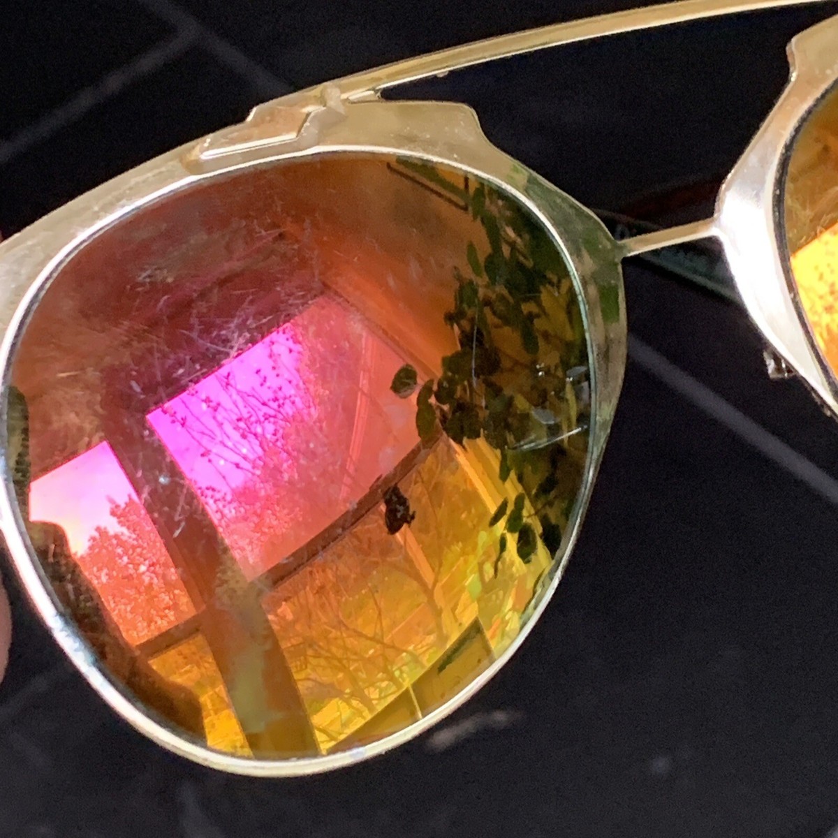 NEW CHRISTIAN DIOR DIOR REFLECTED Pink Yellow 005 Used | eBay