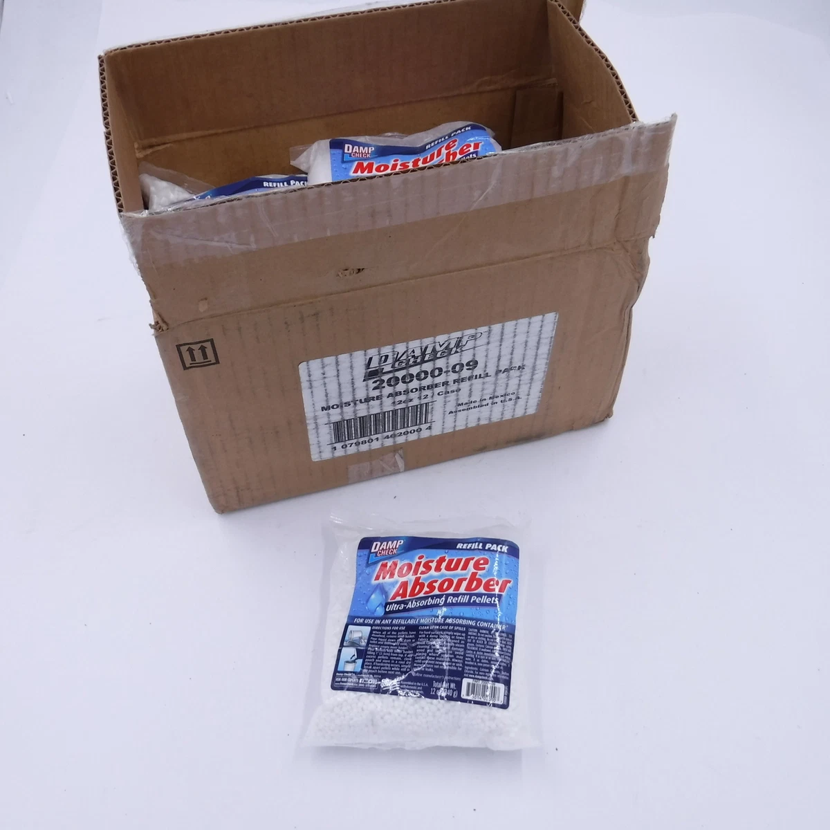 Case of 12 Damp Check Moisture Absorber Refill Pellet Packs 12 oz.  798014020007 | eBay