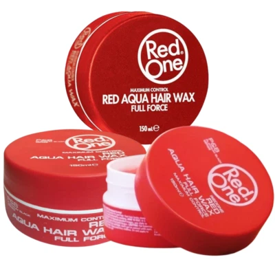 RedOne Aqua Hair Wax Full Force Red 3er Pack 150ml | Maximale Stylingkraft