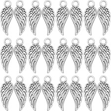 Angel Charm Jewelry , 100Pcs Silver Metal, for DIY Necklaces, Bracelets, Keycha