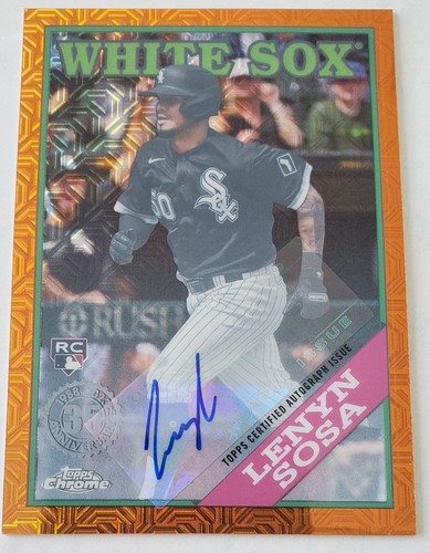 Lenyn Sosa 2023 Topps Series 2 Chicago White Sox Orange Autograph RC /25 - 第 1/7 張圖片