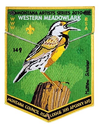 Lodge 300 Apoxky Aio S? + X? 2010 Western Meadowlark Numbered Pocket Flap Patch