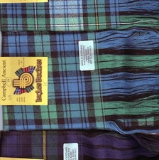 Tartan Sash Clan Campbell Ladies Scottish Wool Plaid 