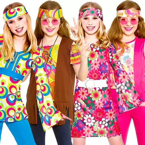 Childrens 1960's fancy dress costumes clearance