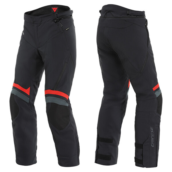 Dainese Carve Master Gore Tex Motorcycle Pants Trouser Black Red B78