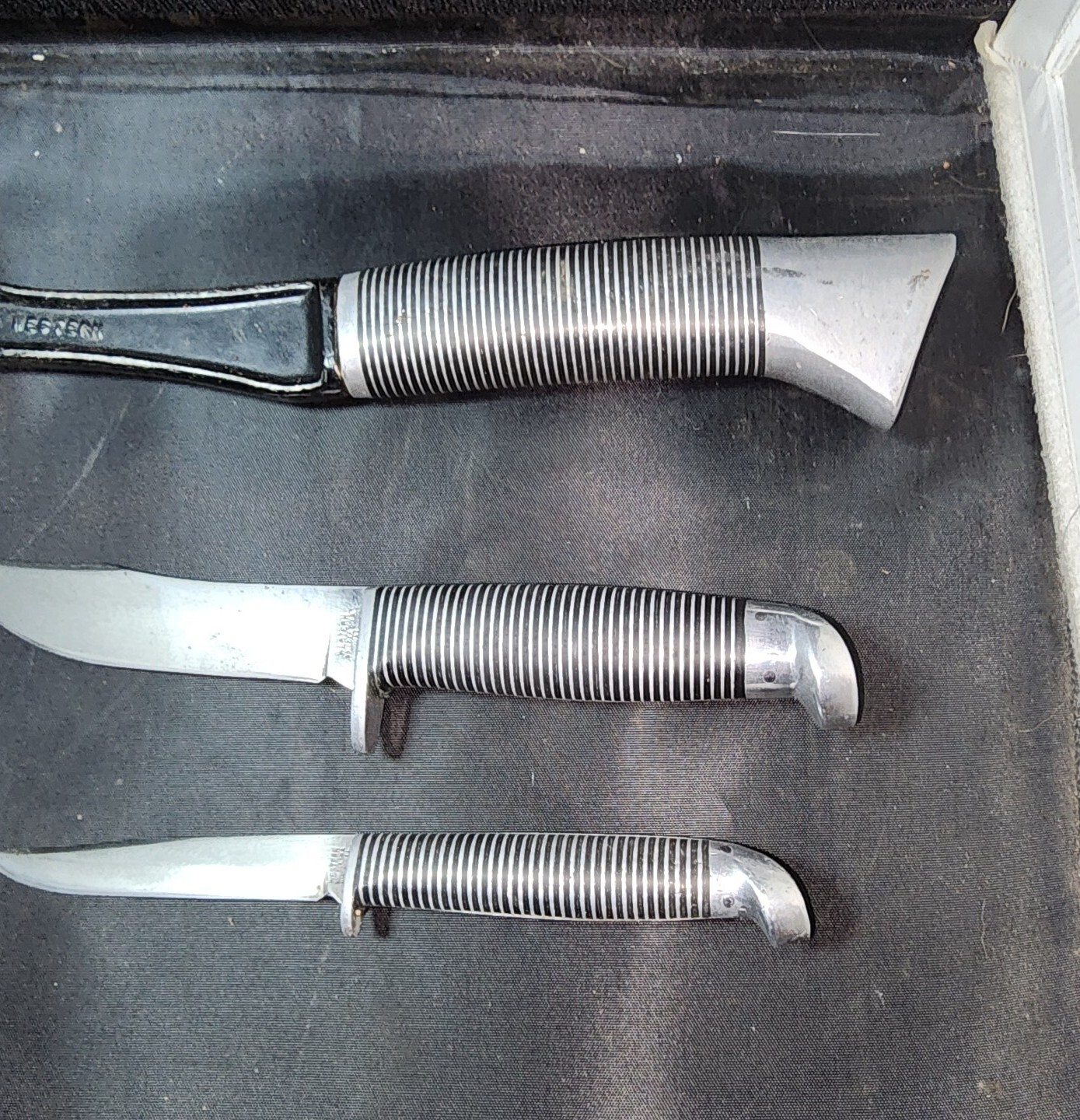 Western Cutlery Black Beauty Set F66 Knife, F48b Knife, Hatchet Made In USA eBay