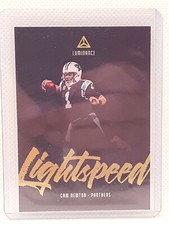 Cam Newton 2019 Luminance Football - Lightspeed Insert - Carolina Panthers