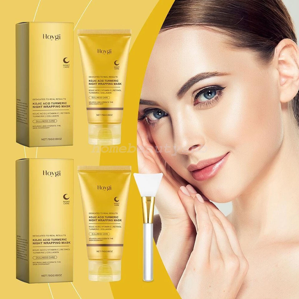 Kojic Acid Turmeric Collagen Peel-Off Mask - Night Wrapping Mask Fade Wrinkles - Image 2 of 4