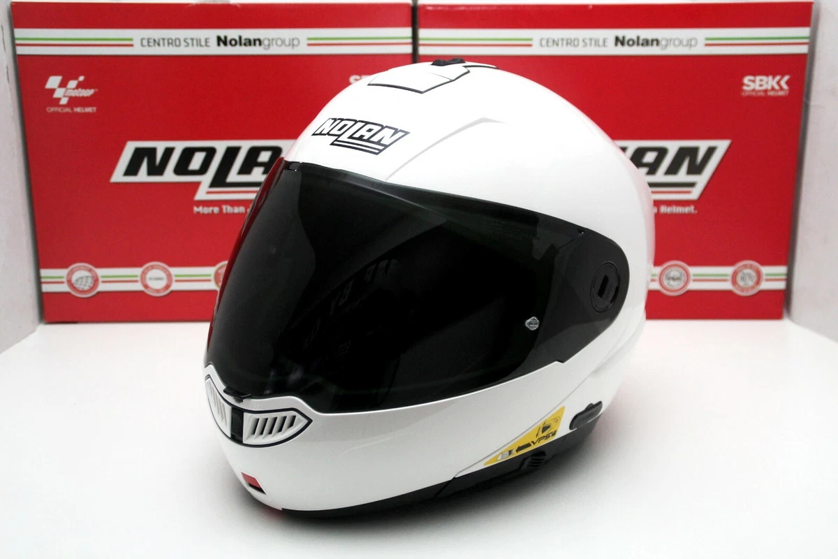 Nolan N104 Absolute Classic N Com 5 Metal White eBay