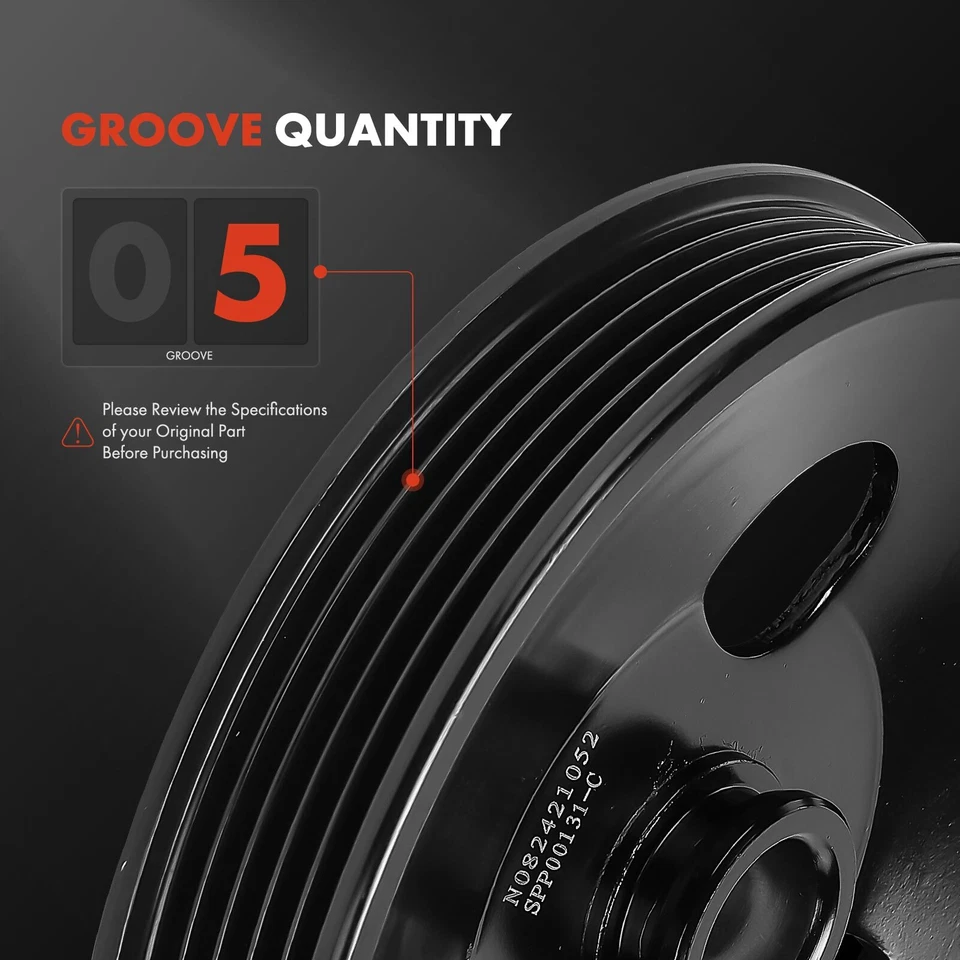 Power Steering Pump Pulley for Chevrolet Cavalier 1992-2002 Oldsmobile Pontiac - Image 4 of 4