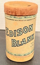 INSOLITE RARE EDISON ORIGINAL CIRE MARRON ENREGISTREMENT VIERGE 4 MINUTES