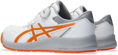 ASICS Working Safety Shoes WIN JOB CP219 BOA White Orange 1273A092