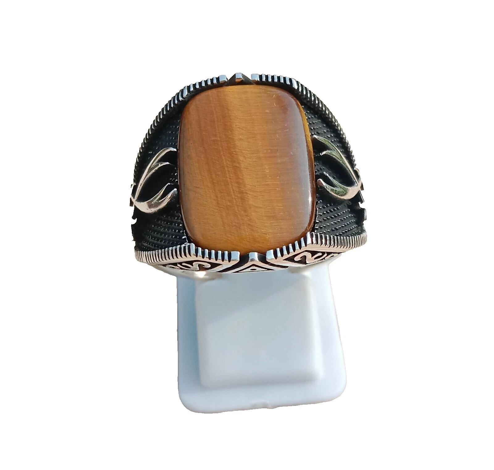 Tiger's Eye anillos de Sello Anillo de Hombre 12