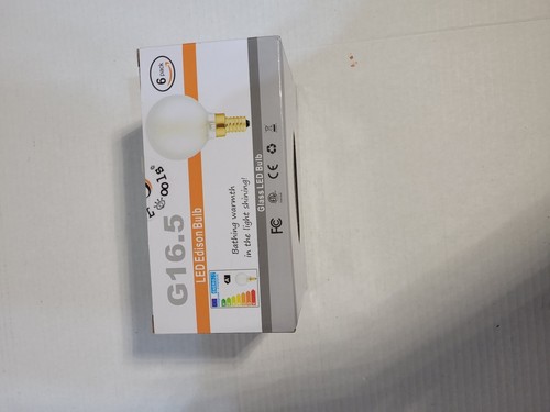 G16.5 Edison bulb LED 4w Frosted 2700k light - Picture 7 of 8