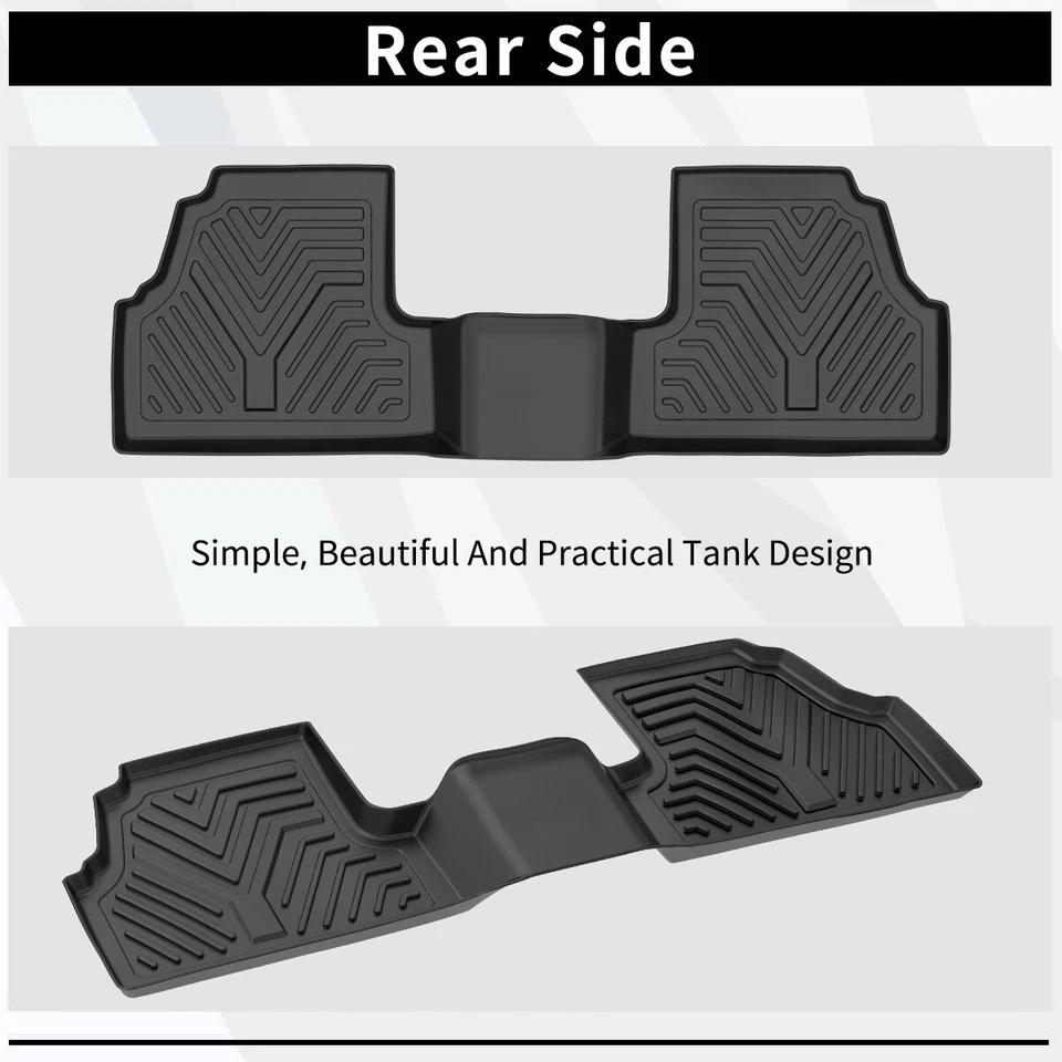 3D Floor Mats Liners for 2013-2022 Buick Encore 2014-2022 Chevy Trax All Weather - Image 4 of 4