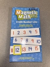 Learning Resources Magnetic Math Tiles 1-100 Number Line Educational Homeschool