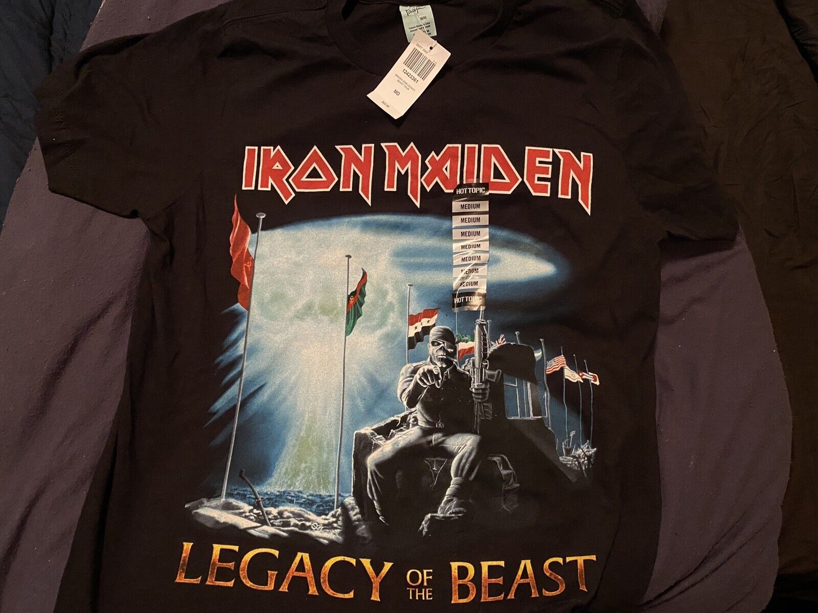 IRON MAIDEN Legacy of Beast 2019 North America Tour T-Shirt Medi